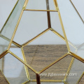 Pentagon Ball Shape Open Glass Geometric Terrarium